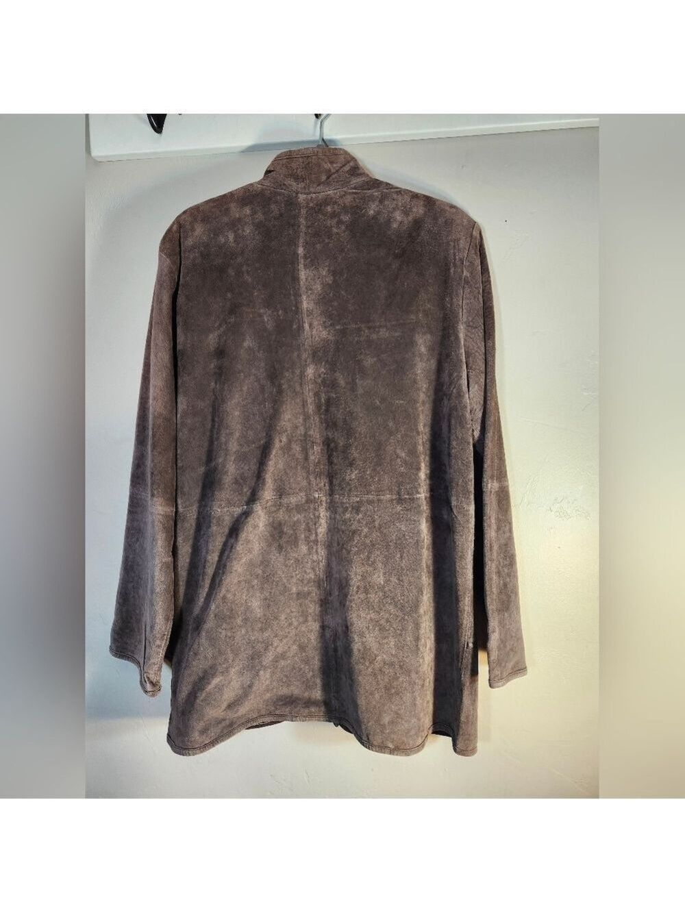 Linea by Louis Dell O'lio Women's Brown Suede & Leather Jacket Sz L - Picture 7 of 7